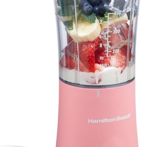 Hamilton Beach Portable Blender for Smoothies With 14 oz. Travel Jar