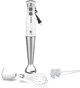 UTALENT Cordless Hand Blender with whisk for Smoothies, Milkshakes & Soups