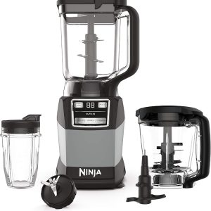 Ninja Compact Kitchen System, Auto-iQ, 1200W, 72oz Pitcher, Grey, AMZ493BRN